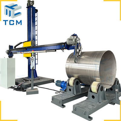 TCM-YT automatic buffing machine for stainless steel tanks and dishes surface polishing grinding
